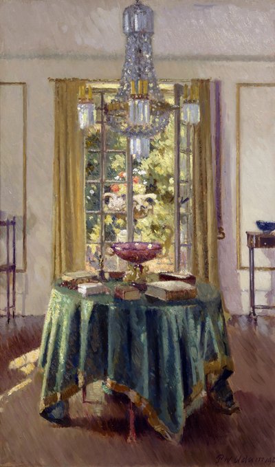 Das grüne Tischtuch, 1926 von Patrick William Adam